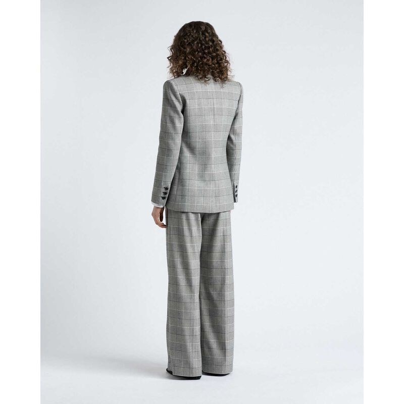 Cue European Houndstooth Check Blazer image number 1
